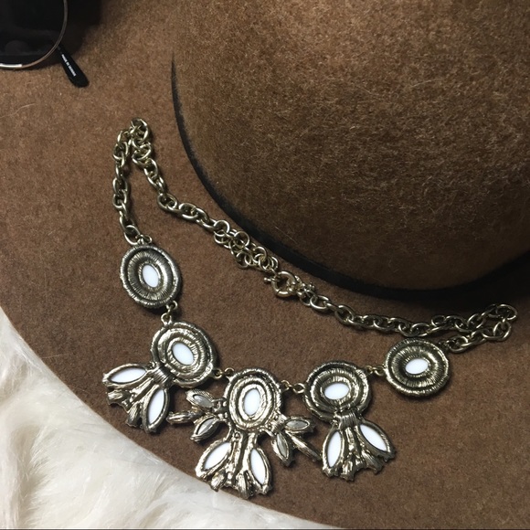 J. CREW Rhinestone and White Bead Statement - Picture 5 of 5